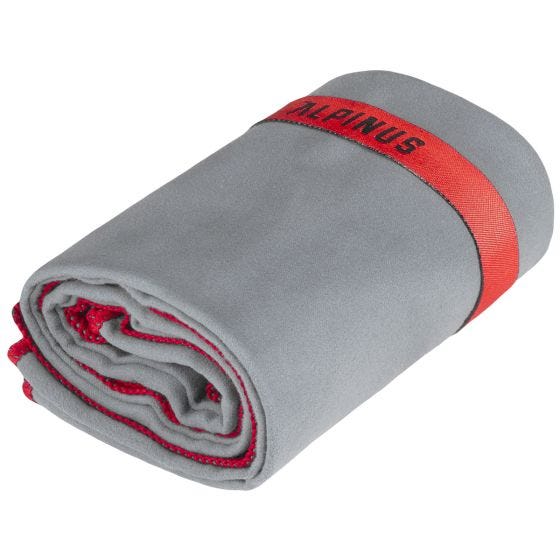 Alpinus Serviette en microfibres Active Alicante - gris