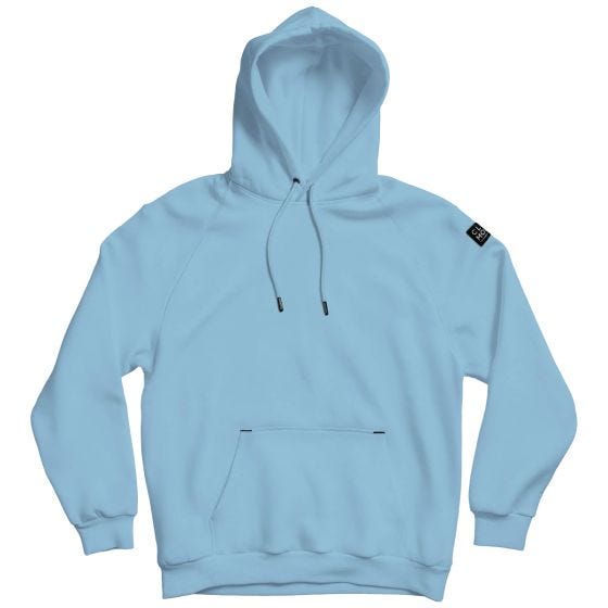 CLOMOD Sweat à capuche "Blank" - Lagoon Blue