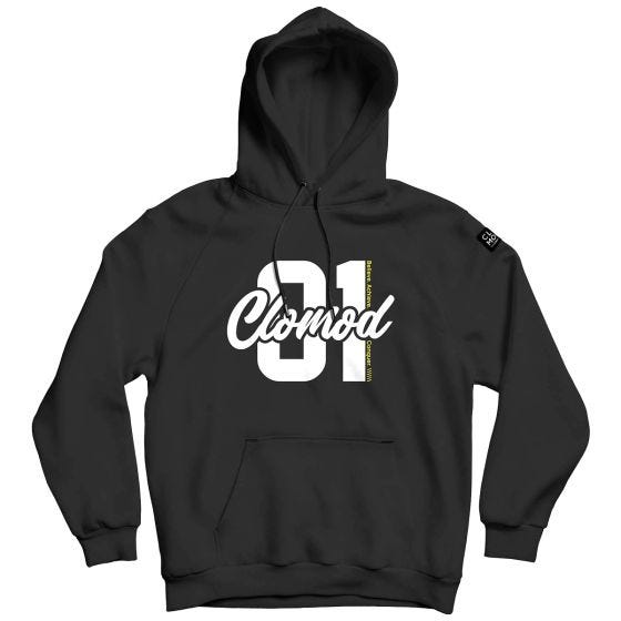 CLOMOD Sweat à capuche "One" - Noir