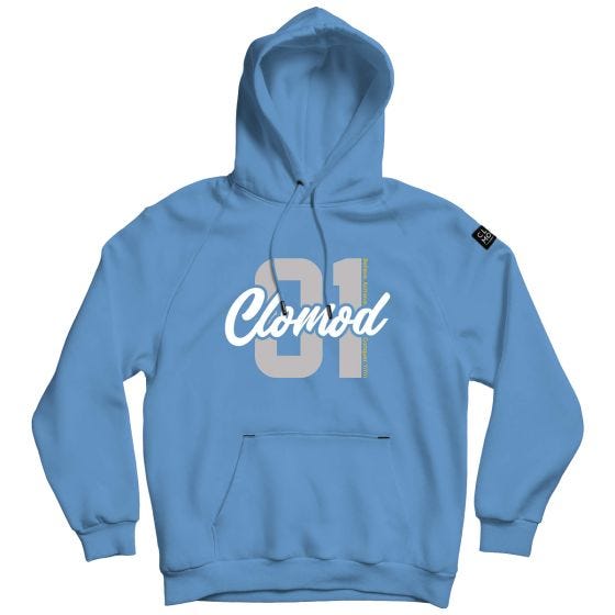 CLOMOD Sweat à capuche "One" - Dawn Blue