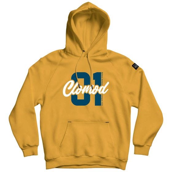 CLOMOD Sweat à capuche "One" - Spicy Mustard Yellow