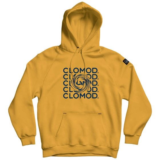 CLOMOD Sweat à capuche "Twirl" - Spicy Mustard Yellow