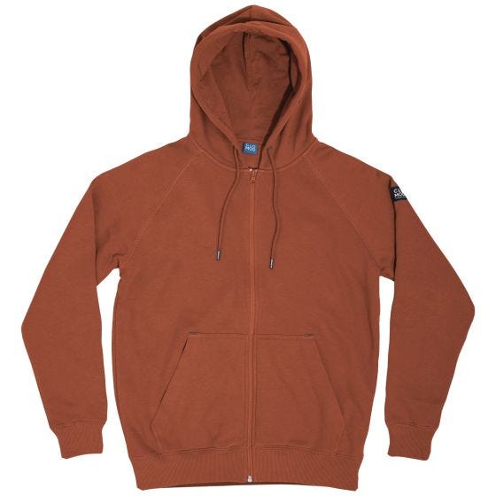 CLOMOD Sweatshirt zippé sur toute la longueur "Blank" - Maroon Red
