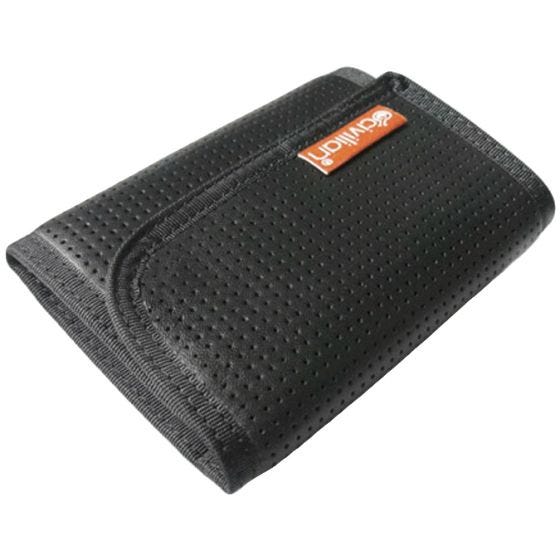 Civilian Portefeuille tactique en cuir à trois volets Clip noir