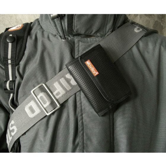 Civilian Portefeuille tactique en cuir à trois volets Clip noir