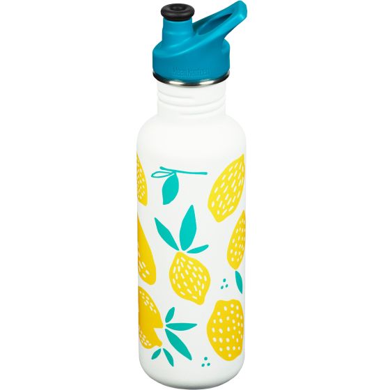 Klean Kanteen Gourde Classic 800 ml avec bouchon Sport - Lemon