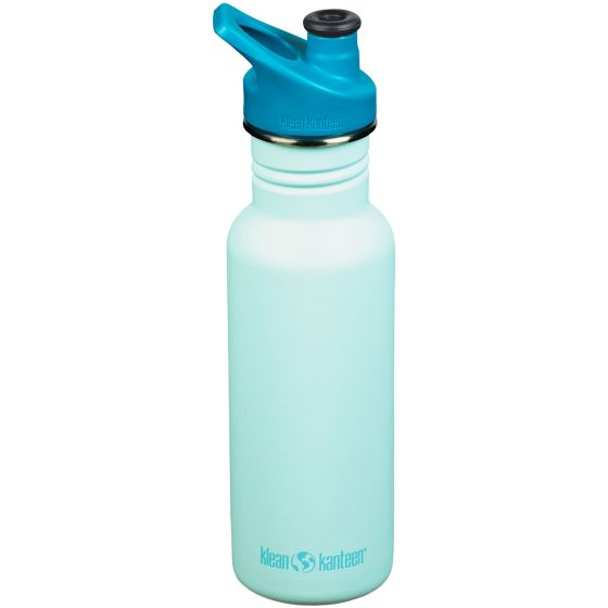 Klean Kanteen Gourde Classic 532 ml avec bouchon Sport - Blue Tint