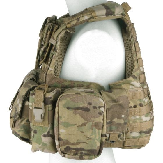 Flyye Gilet tactique Force Recon avec poches ver. Land MultiCam