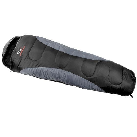 Fox Outdoor Sac de Couchage Economic Mummy - Noir/Gris