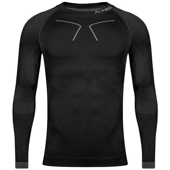 Alpinus Haut de sous-couche Tactical - Noir/Gris