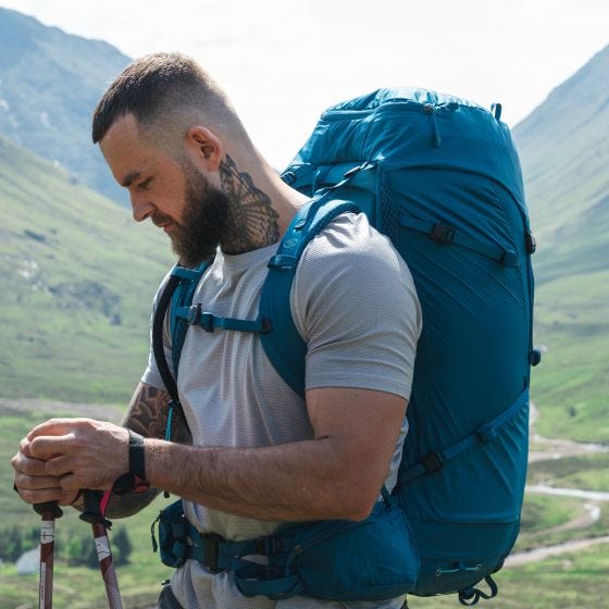 Highlander Sac à dos Pour des hommes Ben Nevis 52 L - gris