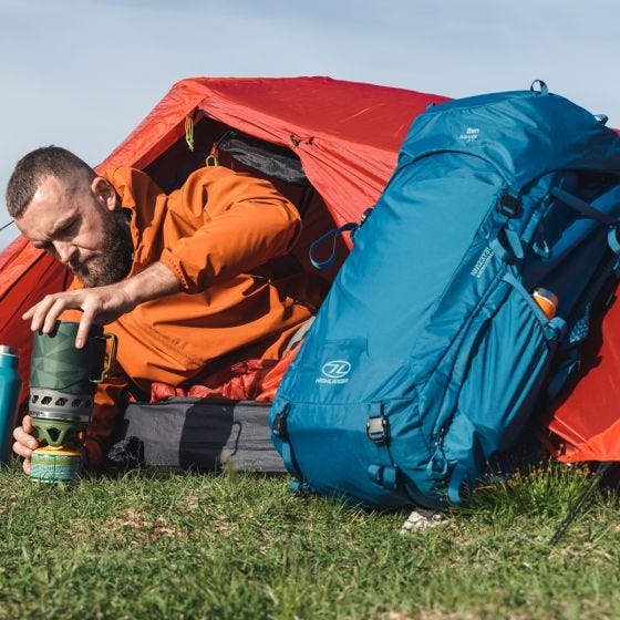 Highlander Sac à dos Pour des hommes Ben Nevis 52 L - gris