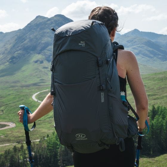 Highlander Sac à dos aux femmes Ben Nevis 65 L - Petrol
