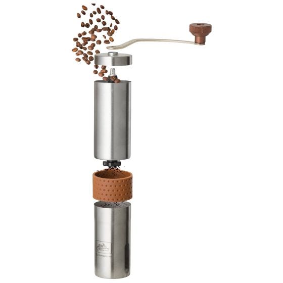 Helikon Camp Hand Coffee Grinder - en acier inoxydable