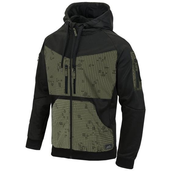 Helikon Sweatshirt à capuche zippé sur toute la longueur Rogue - Noir/Desert Night Camo