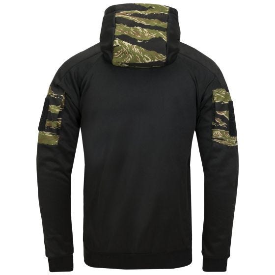 Helikon Sweatshirt à capuche zippé sur toute la longueur Rogue - Noir/Tiger Stripe