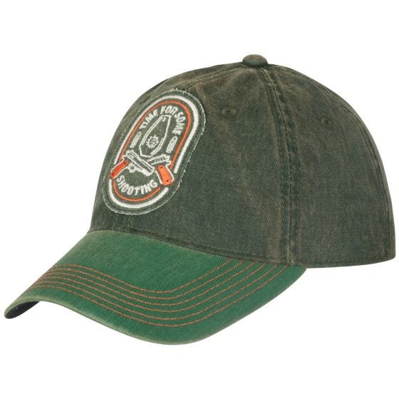 Helikon Casquette Shooting Time - Dirty Washed Dark Green / Dirty Washed Kelly Green
