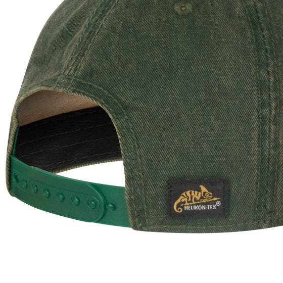 Helikon Casquette Shooting Time - Dirty Washed Dark Green / Dirty Washed Kelly Green
