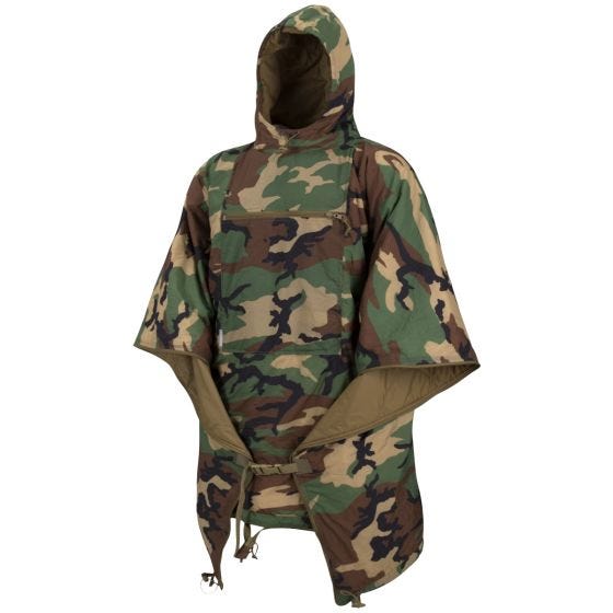 Helikon Poncho Swagman Roll Climashield Apex - US Woodland