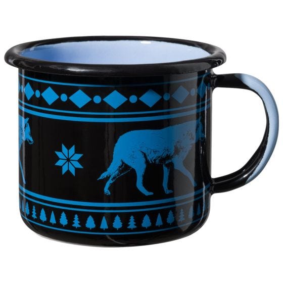 Helikon Tasse Wolf Enamel 350 ml - Noir