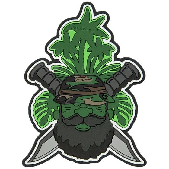 Helikon Écusson Beardman Patrol - vert olive