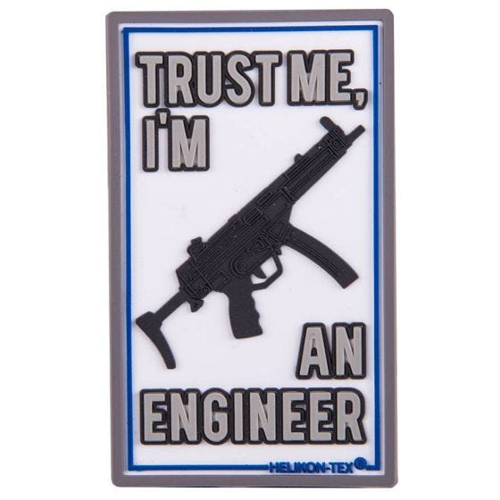 Helikon Écusson Trust Me I'm An Engineer - Blanc
