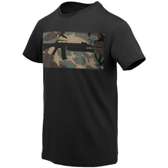 Helikon T-shirt 16/203 Combo - Black/US Woodland