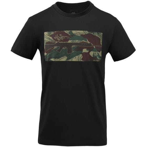 Helikon T-shirt FN FAL - Black/Rhodesian Camo