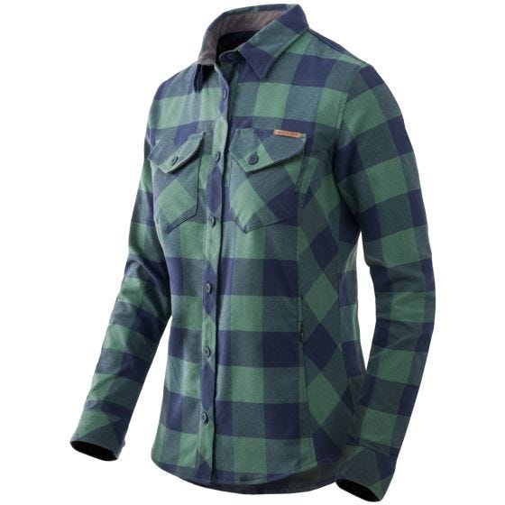 Helikon Chemise pour femme Marigold - Moss Green Checkered