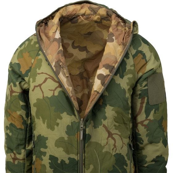 Helikon Veste à capuche Reversible Wolfhound - Mitchell Camo Leaf/Mitchell Camo Clouds
