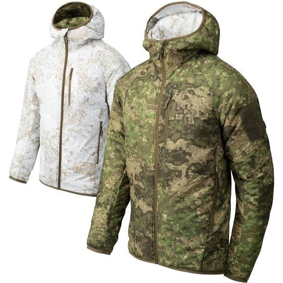 Helikon Veste à capuche Reversible Wolfhound - Pencott Wildwood/Pencott Snowdrift