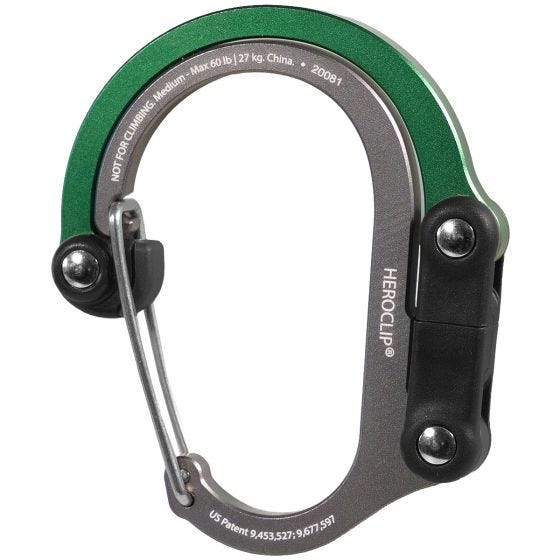 Heroclip Mousqueton Medium Gear - Forest Green
