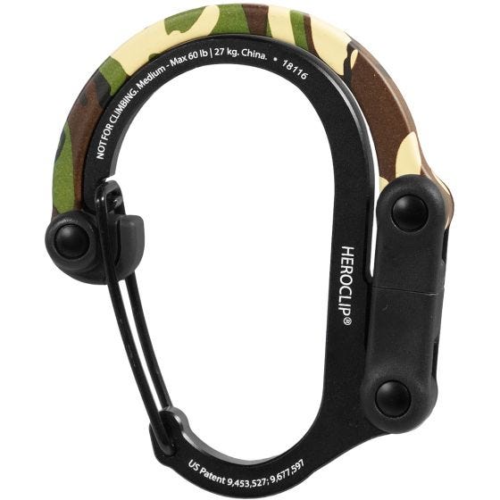 Heroclip Mousqueton Medium Gear - Woodland Hero