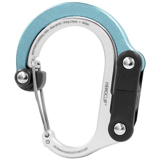 Heroclip Mousqueton Mini Gear - Sea Grass