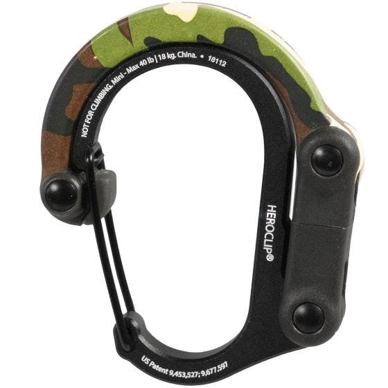 Heroclip Mousqueton Mini Gear - Woodland Hero