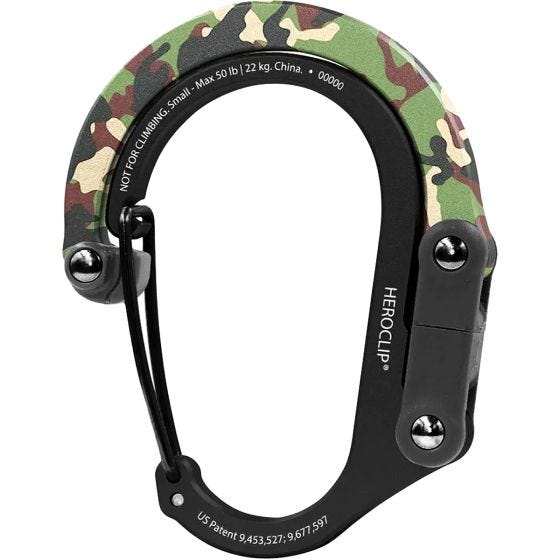 Heroclip Mousqueton Small Gear - Woodland Hero