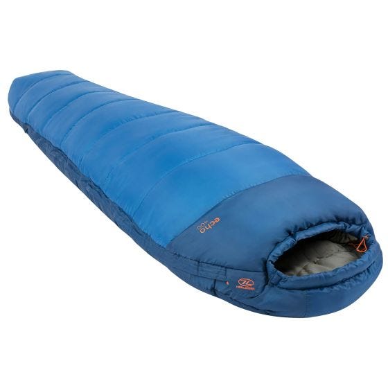 Highlander Sac de couchage sarcophage Echo 400 - Bleu