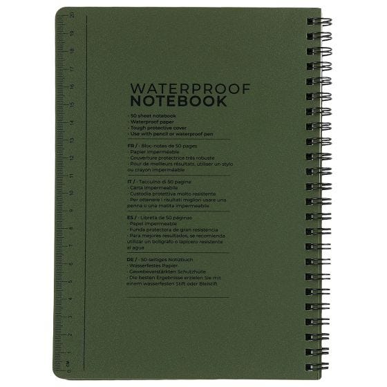 Highlander Forces Carnet bloc-notes étanche A5 - Olive