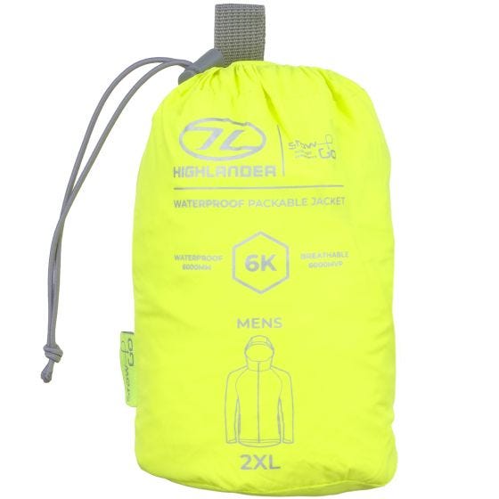 Highlander Veste repliable Stow & Go - jaune