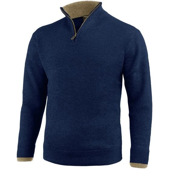 Jack Pyke Pull Ashcombe à col zippé Navy