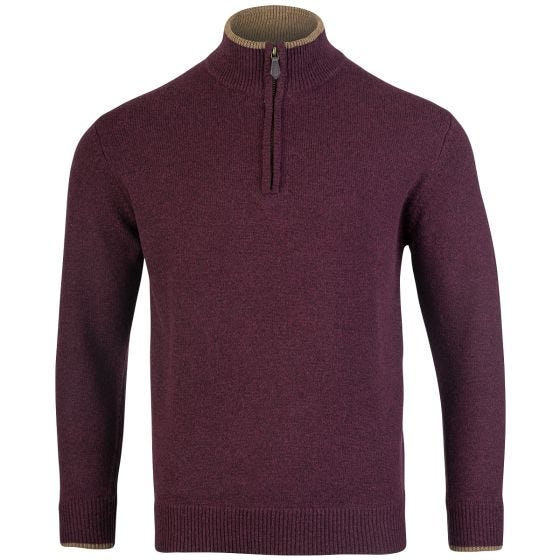 Jack Pyke Pull à col zippé Ashcombe - Plum