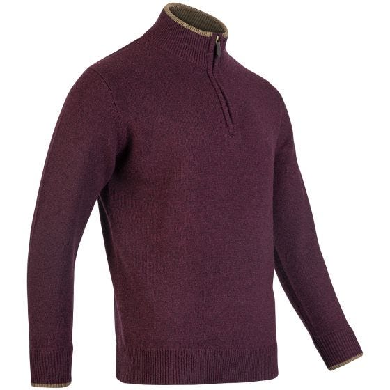 Jack Pyke Pull à col zippé Ashcombe - Plum