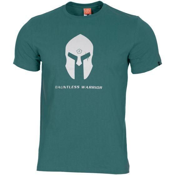 Pentagon T-shirt Ageron motif casque spartiate Petrol Blue