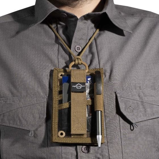 Pentagon Portefeuille ID Card Holder - Coyote