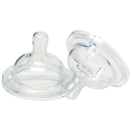 Kid Kanteen Lot de 2 tétines transparentes à débit lent