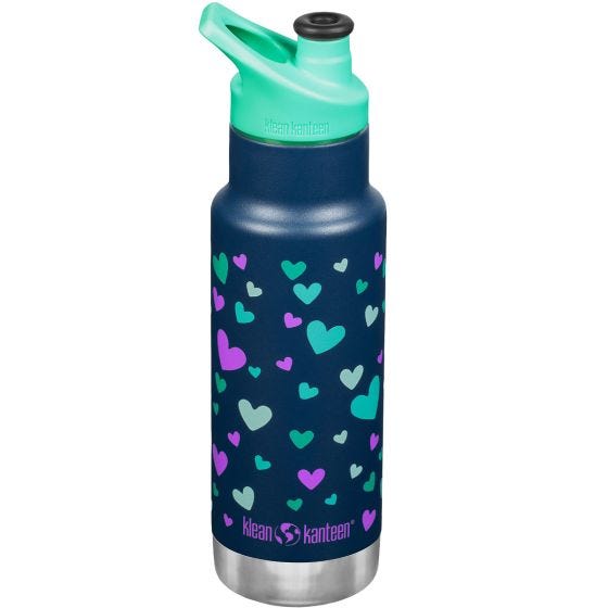 Klean Kanteen Bouteille sous vide Kid Kanteen 355ml Classic - Navy Hearts