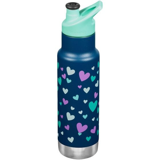 Klean Kanteen Bouteille sous vide Kid Kanteen 355ml Classic - Navy Hearts