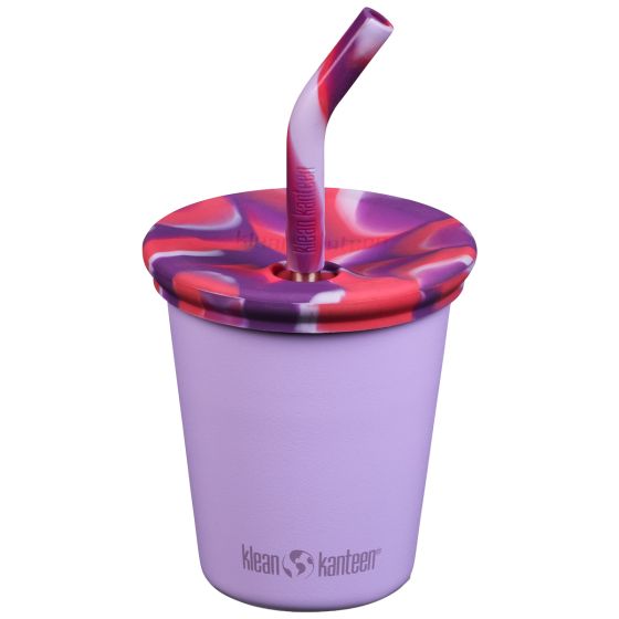 Klean Kanteen Tasse Kids 295ml w/Straw Lid - Crocus Petal