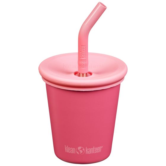 Klean Kanteen Tasse Kids 295ml w/Straw Lid - Rouge Red