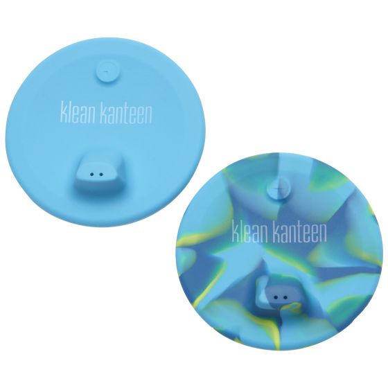 Klean Kanteen Kid's Cup Sippy Lid 2-Pack - Bleu/Bleu Tie Dye
